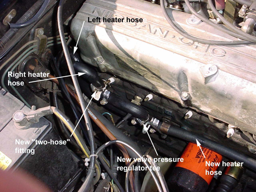 New Heater Hoses and Fittings