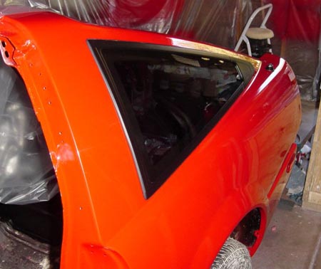 Quarter window reinstalled